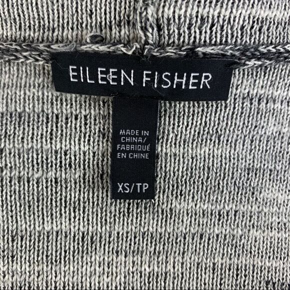 Eileen Fisher‎ Organic Cotton Cascading Slub Open Front Jacket - Picture 13 of 13